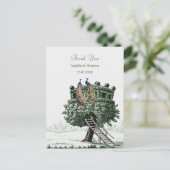 ピーコックファンタジーツリーサンキューカード ポストカード (スタンド正面)