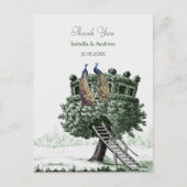 ピーコックファンタジーツリーサンキューカード ポストカード (正面)