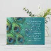 ピーコックファンタジーティール(緑がかった色) 招待状 (スタンド正面)