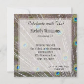 ピーコックフィー バースデー 招待状 (裏面)