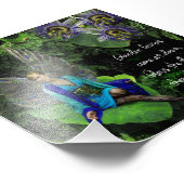 ピーコックフェアリー"ガーデンフェアリー"引用文写真プリント フォトプリント            (角)