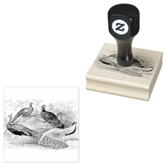 ピーコックフェザントミックススクラップブック作り ラバースタンプ (押印)