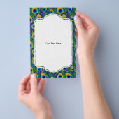 ピーコックフェザーアニマルプリント チラシ (ハンドル)