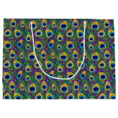 ピーコックフェザーアニマルプリント ラージペーパーバッグ (裏面)