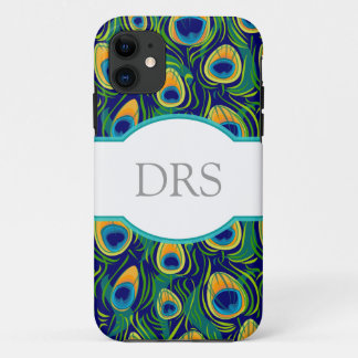 ピーコックフェザーアニマルプリント iPhone 11 ケース