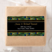 ピーコックフェザーアンドブラック住所 シール (インサイチュ)