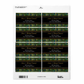 ピーコックフェザーアンドブラック住所 シール (フルシート)