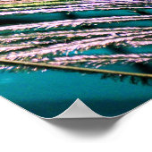 ピーコックフェザーオンターコイズ ポスター (角)