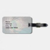 ピーコックフェザーオンターコイズ ラゲッジタグ (裏面横)