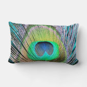 ピーコックフェザーオンターコイズ ランバークッション (裏面)