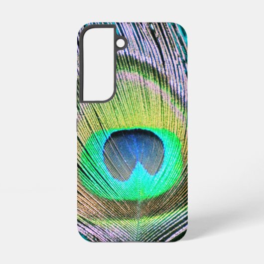 ピーコックフェザーオンターコイズ SAMSUNG GALAXYケース (裏面)