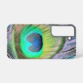 ピーコックフェザーオンターコイズ SAMSUNG GALAXYケース (裏面横)