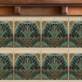 ピーコックフェザーシンボルスベルエポックアールデコ タイル