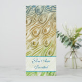 ピーコックフェザースワーズ結婚式招待状 招待状 (スタンド正面)