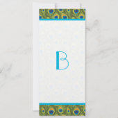 ピーコックフェザースワーズ結婚式招待状 招待状 (正面)