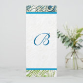 ピーコックフェザースワーズ結婚式招待状 招待状 (スタンド正面)