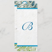 ピーコックフェザースワーズ結婚式招待状 招待状 (正面/裏面)