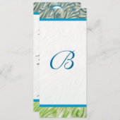 ピーコックフェザースワーズ結婚式招待状 招待状 (正面/裏面)