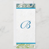 ピーコックフェザースワーズ結婚式招待状 招待状 (正面)