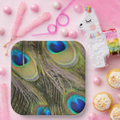 ピーコックフェザーズカウアイハワイ ペーパープレート (パーティー)