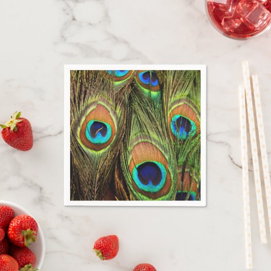 ピーコックフェザーズスタンダード紙ナプキンス スタンダードカクテルナプキン (インサイチュ)