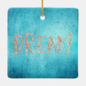 ピーコックフェザーズドリーム詩金ゴールド紙吹雪 セラミックオーナメント (裏面)