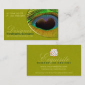 ピーコックフェザーダマスクホームデコーデザイナー 名刺 (正面/裏面)