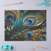 ピーコックフェザーティッシュペーパー 薄葉紙 (クラフト)