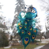 ピーコックフェザーティール(緑がかった色)ピーコック ウィンドウサイン