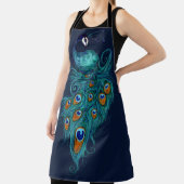 ピーコックフェザーティール(緑がかった色)ピーコック エプロン (インサイチュ)