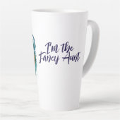 ピーコックフェザーティール(緑がかった色)ピーコック カフェラテマグ (右アングル)