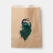 ピーコックフェザーティール(緑がかった色)ピーコック フェイバーバッグ (正面)