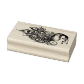 ピーコックフェザーティール（緑がかった色）ピーコック ラバースタンプ (スタンプ)