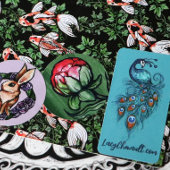 ピーコックフェザーティール（緑がかった色）ピーコック ラベル