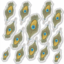 ピーコックフェザーデカール