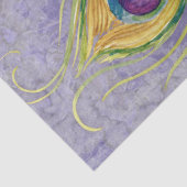 ピーコックフェザーデクページパープルラベンダーヴィンテージ 薄葉紙 (詳細)