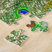 ピーコックフェザーパズル ジグソーパズル (側面)