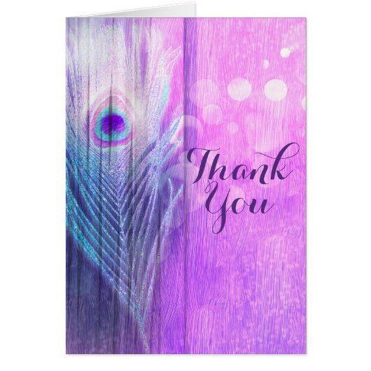 ピーコックフェザーピンク&ブルーボホシックありがとう (正面)