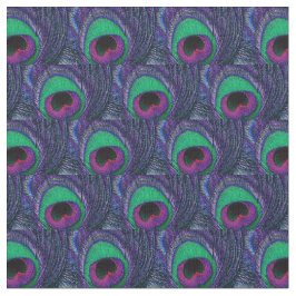 ピーコックフェザーファブリックグリーンティール（緑がかった色）パープルピンクブラック ファブリック
