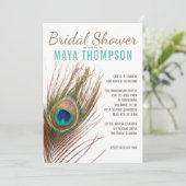 ピーコックフェザーブライダルシャワー 招待状 (スタンド正面)