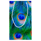 ピーコックフェザーブルー スモールペーパーバッグ (裏面)