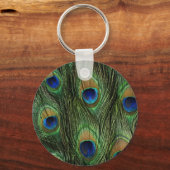 ピーコックフェザープリント キーホルダー (正面)