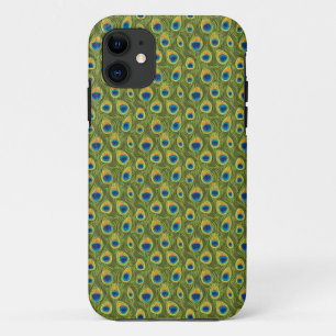 ピーコックフェザープリント iPhone 11 ケース