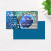 ピーコックフェザーメッセージカード (デスク)