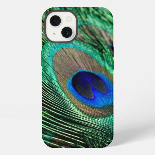 ピーコックフェザーラッキー iPhoneケース (裏面)