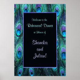 ピーコックフェザーリハーサルディナープリント ポスター