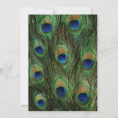 ピーコックフェザーリハーサルディナー招待状 招待状 (裏面)