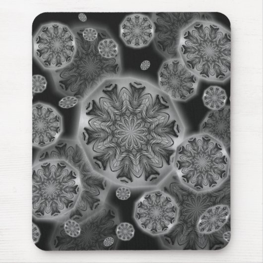 ピーコックフェザー万華鏡のように千変万化するパターンマウスパッド マウスパッド (正面)