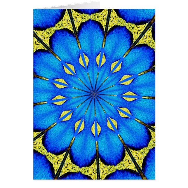 ピーコックフェザー万華鏡のように千変万化するパターン4 (正面)