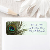 ピーコックフェザー差出人住所ラベル ラベル (インサイチュ)